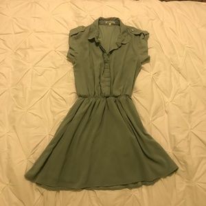 Charlotte Russe Green Army Dress